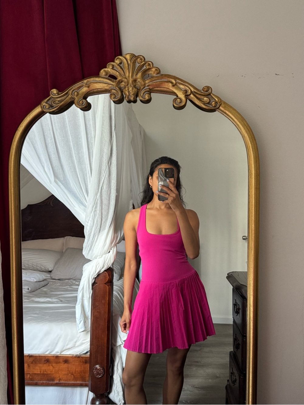 Fabletics Hot Pink Tank Mini Dress